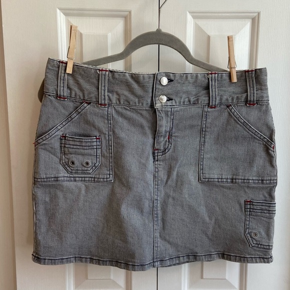 Y2K Old Navy Stretch Striped Micro Mini Skirt